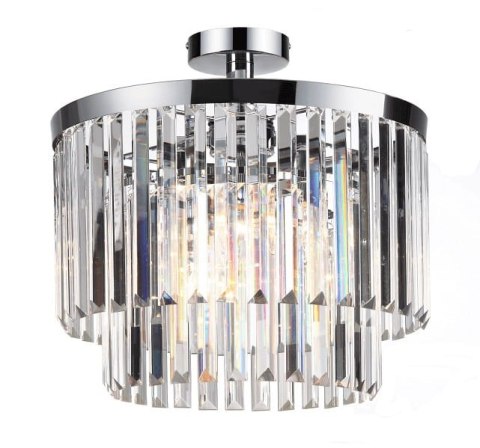 Light Prestige Plafon Vetro 4 srebrny 4xE14